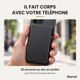 Le Klervel Mercure aimanté au dos d'un téléphone